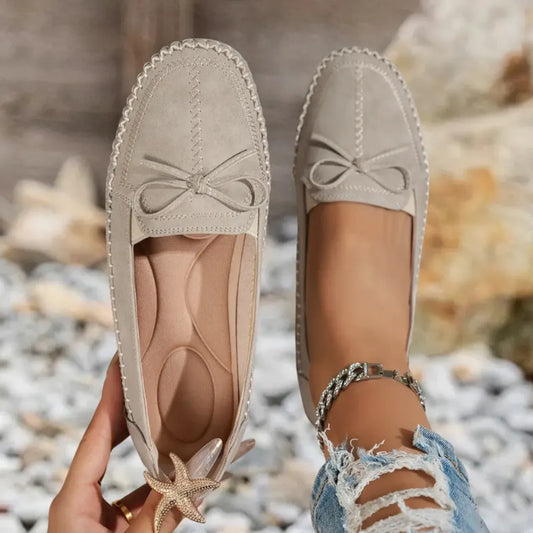 💥LAST DAY SALE 60% OFF🔥 Women's Orthopedic Leather Flats – Lightweight, Breathable