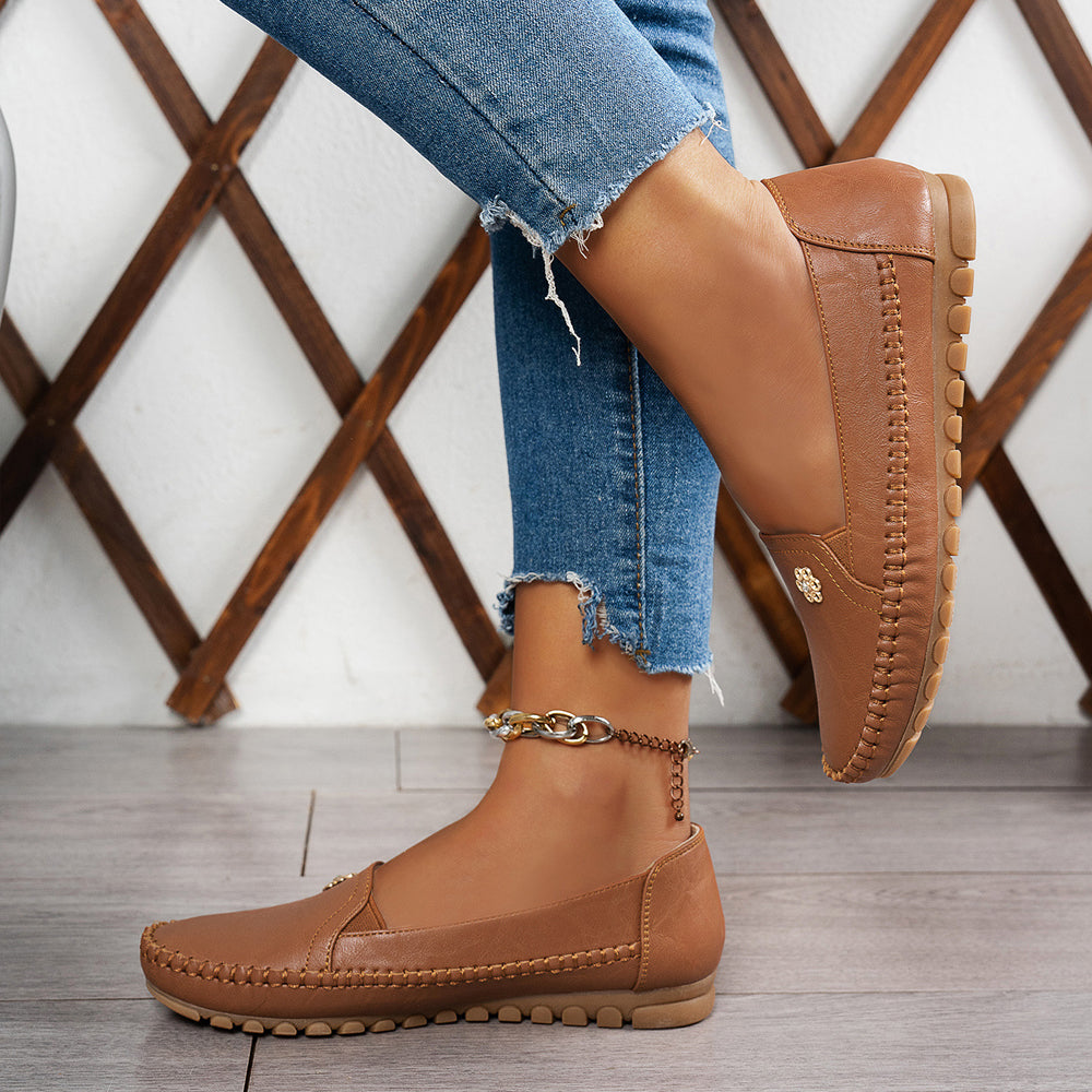 🔥Best Seller-Last Day Sale 60% OFF🔥 Stylish Orthopedic Leather Shoes - All-Day Comfort for Women