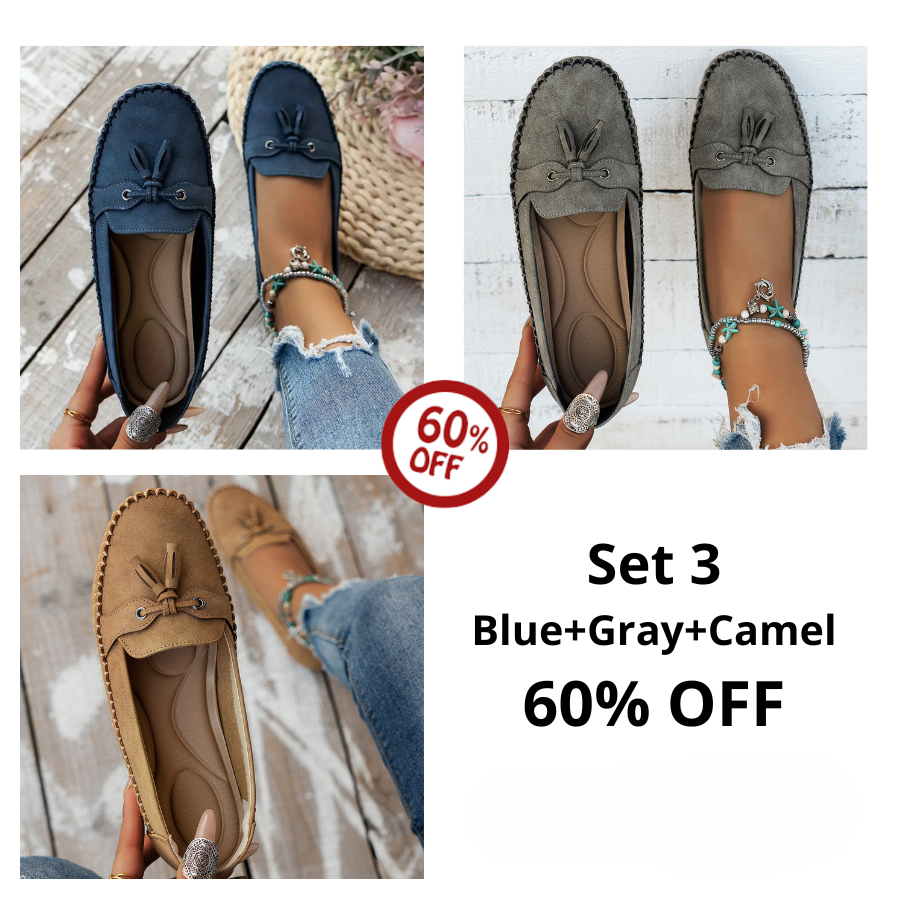 🔥Last Day 50% OFF🔥 Solid Color Flat Shoes, Lightweight, Anti-Slip, Breathable, Orthopedic, Casual, Plain Toe For Women