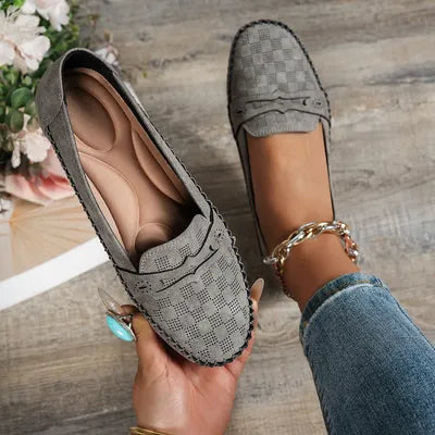 🔥 LAST DAY 60% OFF - Women's Plus-size Stitched Smiley Loafers