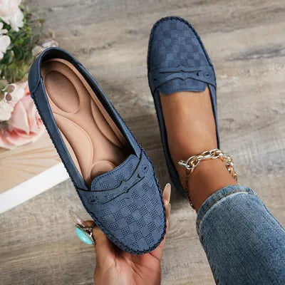 🔥 LAST DAY 60% OFF - Women's Plus-size Stitched Smiley Loafers