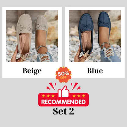 💥LAST DAY SALE 60% OFF🔥 Women's Orthopedic Leather Flats – Lightweight, Breathable